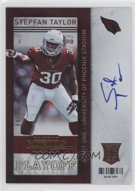 2013 Panini Contenders - [Base] - Short Print Rookies Playoff Ticket #234 - Stepfan Taylor /99