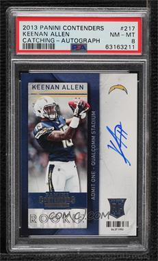 2013 Panini Contenders - [Base] - Short Print Rookies #217 - Keenan Allen [PSA 8 NM‑MT]