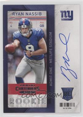 2013 Panini Contenders - [Base] - Short Print Rookies #232 - Ryan Nassib