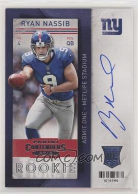 2013 Panini Contenders - [Base] - Short Print Rookies #232 - Ryan Nassib