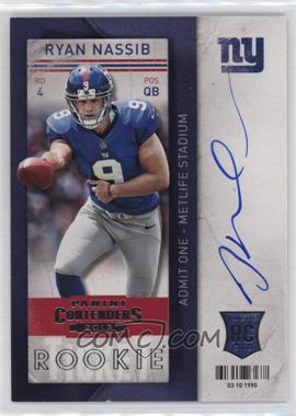 2013 Panini Contenders - [Base] - Short Print Rookies #232 - Ryan Nassib