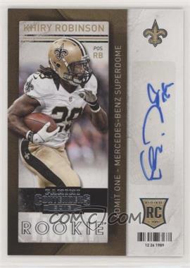 2013 Panini Contenders - [Base] #154 - Khiry Robinson