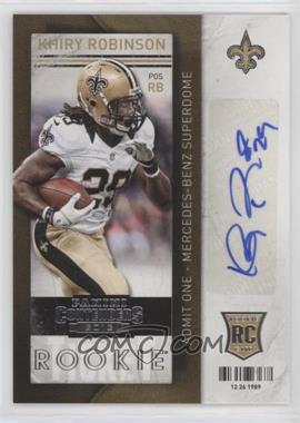 2013 Panini Contenders - [Base] #154 - Khiry Robinson