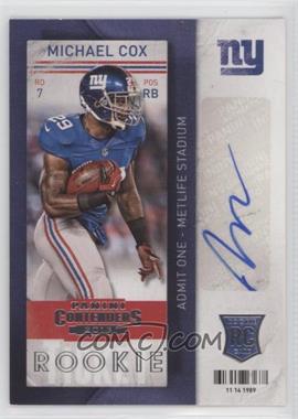 2013 Panini Contenders - [Base] #168 - Michael Cox