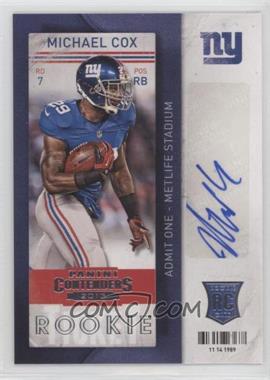 2013 Panini Contenders - [Base] #168 - Michael Cox