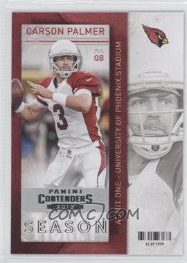 2013 Panini Contenders - [Base] #24 - Carson Palmer