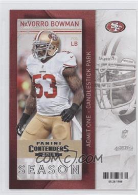 2013 Panini Contenders - [Base] #4 - NaVorro Bowman