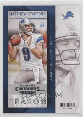 2013 Panini Contenders - [Base] #58 - Matthew Stafford