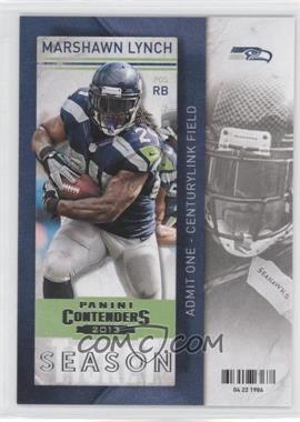 2013 Panini Contenders - [Base] #88 - Marshawn Lynch