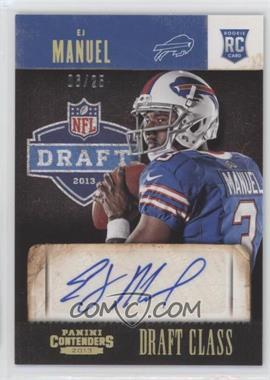 2013 Panini Contenders - Draft Class - Autographs #5 - EJ Manuel /25