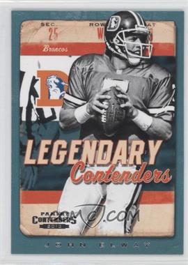 2013 Panini Contenders - Legendary Contenders #8 - John Elway