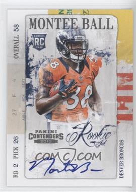 2013 Panini Contenders - Rookie Ink Autographs #29 - Montee Ball
