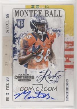 2013 Panini Contenders - Rookie Ink Autographs #29 - Montee Ball