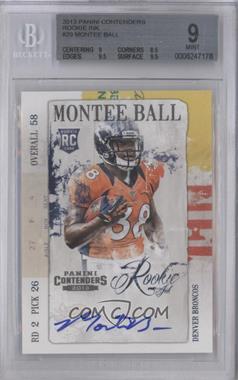 2013 Panini Contenders - Rookie Ink Autographs #29 - Montee Ball [BGS 9 MINT]