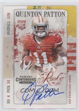 2013 Panini Contenders - Rookie Ink Autographs #30 - Quinton Patton [EX to NM]