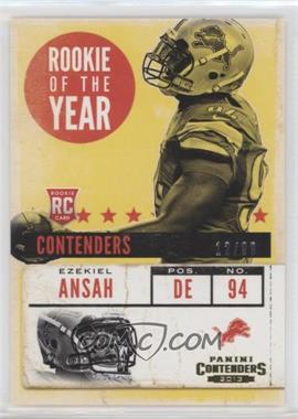 2013 Panini Contenders - Rookie of the Year Contenders - Gold #17 - Ezekiel Ansah /99