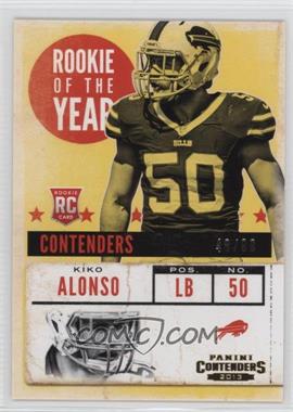 2013 Panini Contenders - Rookie of the Year Contenders - Gold #18 - Kiko Alonso /99