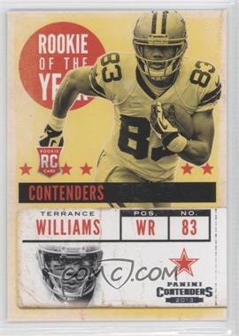 2013 Panini Contenders - Rookie of the Year Contenders #12 - Terrance Williams