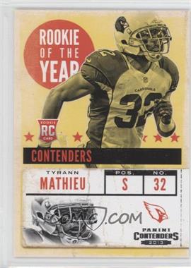 2013 Panini Contenders - Rookie of the Year Contenders #16 - Tyrann Mathieu