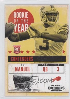 2013 Panini Contenders - Rookie of the Year Contenders #4 - EJ Manuel