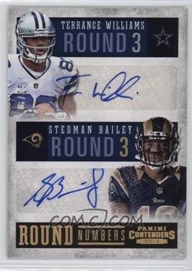 2013 Panini Contenders - Round Numbers - Autographs #1 - Stedman Bailey, Terrance Williams /25