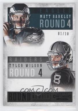 2013 Panini Contenders - Round Numbers - Black #11 - Matt Barkley, Tyler Wilson /10