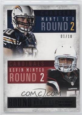 2013 Panini Contenders - Round Numbers - Black #18 - Manti Te'o, Kevin Minter /10