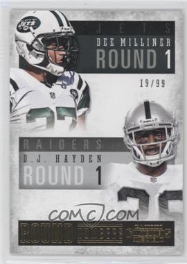 2013 Panini Contenders - Round Numbers - Gold #4 - D.J. Hayden, Dee Milliner /99