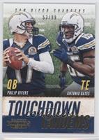 Antonio Gates, Philip Rivers #/99