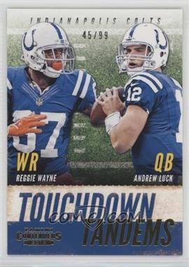 2013 Panini Contenders - Touchdown Tandems - Gold #15 - Andrew Luck, Reggie Wayne /99
