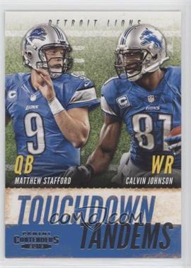 2013 Panini Contenders - Touchdown Tandems #10 - Calvin Johnson, Matthew Stafford