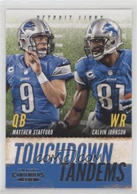 2013 Panini Contenders - Touchdown Tandems #10 - Calvin Johnson, Matthew Stafford