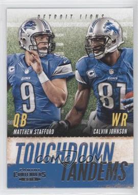 2013 Panini Contenders - Touchdown Tandems #10 - Calvin Johnson, Matthew Stafford