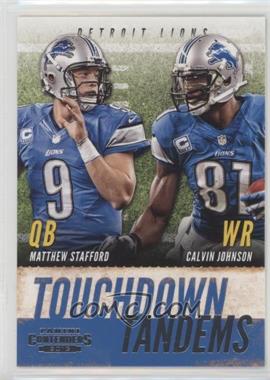 2013 Panini Contenders - Touchdown Tandems #10 - Calvin Johnson, Matthew Stafford