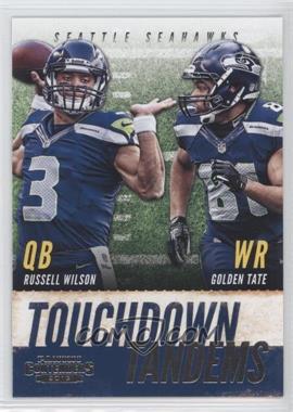 2013 Panini Contenders - Touchdown Tandems #14 - Golden Tate, Russell Wilson