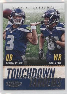 2013 Panini Contenders - Touchdown Tandems #14 - Golden Tate, Russell Wilson