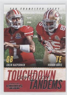 2013 Panini Contenders - Touchdown Tandems #20 - Colin Kaepernick, Vernon Davis