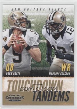 2013 Panini Contenders - Touchdown Tandems #7 - Drew Brees, Marques Colston