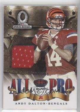 2013 Panini Crown Royale - All Pro Materials #1 - Andy Dalton /299