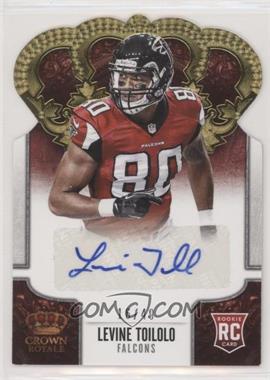 2013 Panini Crown Royale - [Base] - Gold Die-Cut Crown Signatures #162 - Levine Toilolo /49