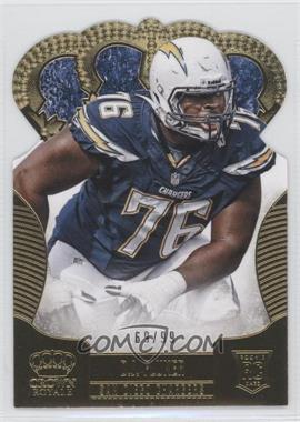 2013 Panini Crown Royale - [Base] - Gold Die-Cut Crown #135 - D.J. Fluker /99