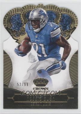 2013 Panini Crown Royale - [Base] - Gold Die-Cut Crown #76 - Reggie Bush /99