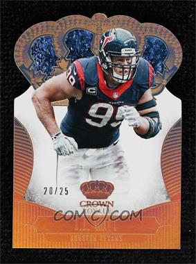 2013 Panini Crown Royale - [Base] - Gold Holo Die-Cut Crown #42 - J.J. Watt /25