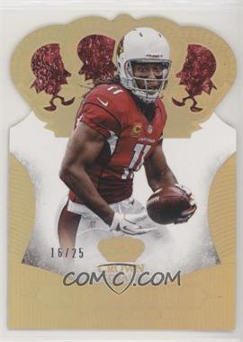 2013 Panini Crown Royale - [Base] - Gold Holo Die-Cut Crown #56 - Larry Fitzgerald /25