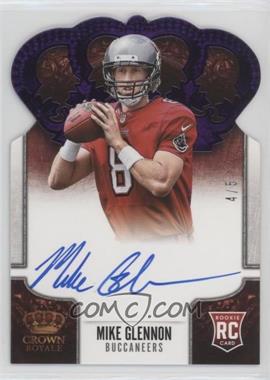 2013 Panini Crown Royale - [Base] - Purple Die-Cut Crown Signatures #228 - Mike Glennon /5