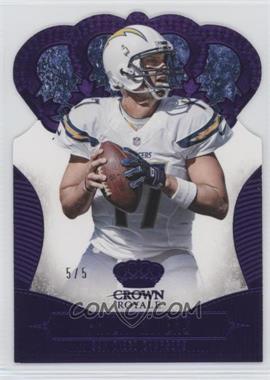 2013 Panini Crown Royale - [Base] - Purple Die-Cut Crown #73 - Philip Rivers /5