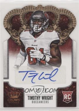 2013 Panini Crown Royale - [Base] - Retail Bronze Die-Cut Crown Signatures #189.2 - Timothy Wright /75