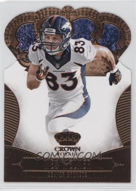 2013 Panini Crown Royale - [Base] - Retail Bronze Die-Cut Crown #100 - Wes Welker