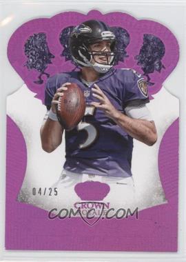 2013 Panini Crown Royale - [Base] - Retail Purple Holo Die-Cut Crown #48 - Joe Flacco /25