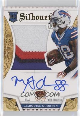 2013 Panini Crown Royale - [Base] - Silhouettes Gold Autographs #225 - Marquise Goodwin /49